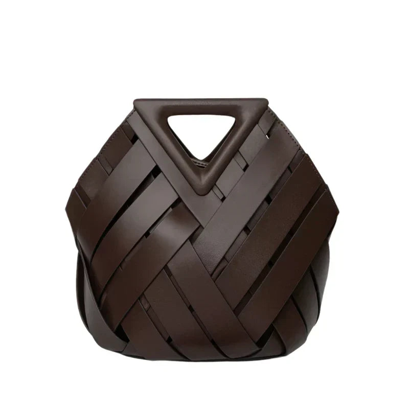 Juliette™ — Bolsa trenzada elegante de cuero suave